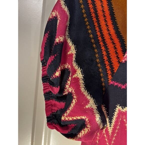 Gianni Bini Dress Boho Macramé Neckline Exposed Back Zipper--Women's SM - Picture 4 of 13